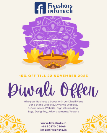fiveshots infotech diwali offer 2023
