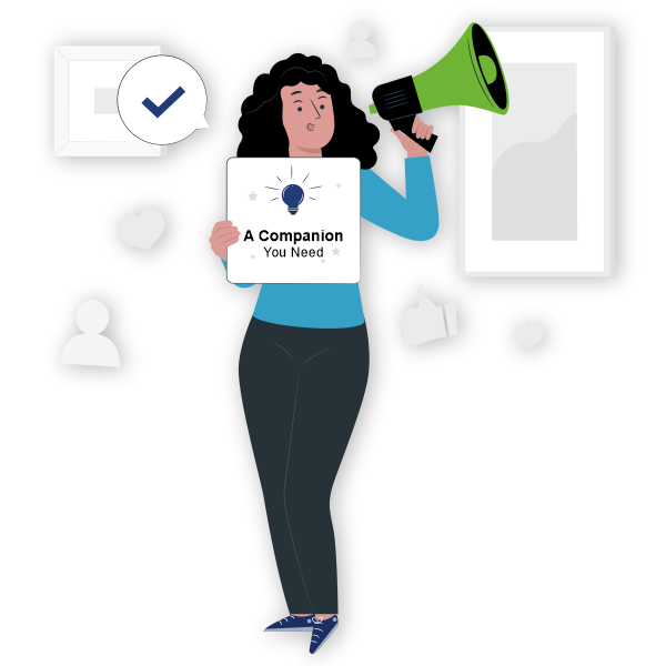 fiveshots infotech employee working with client as a companion